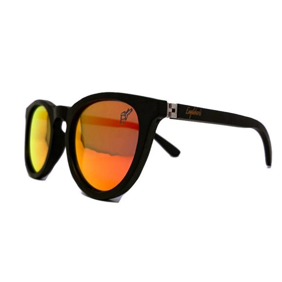 Sunset Mirror Lenses with Black Bamboo Temples main image 5